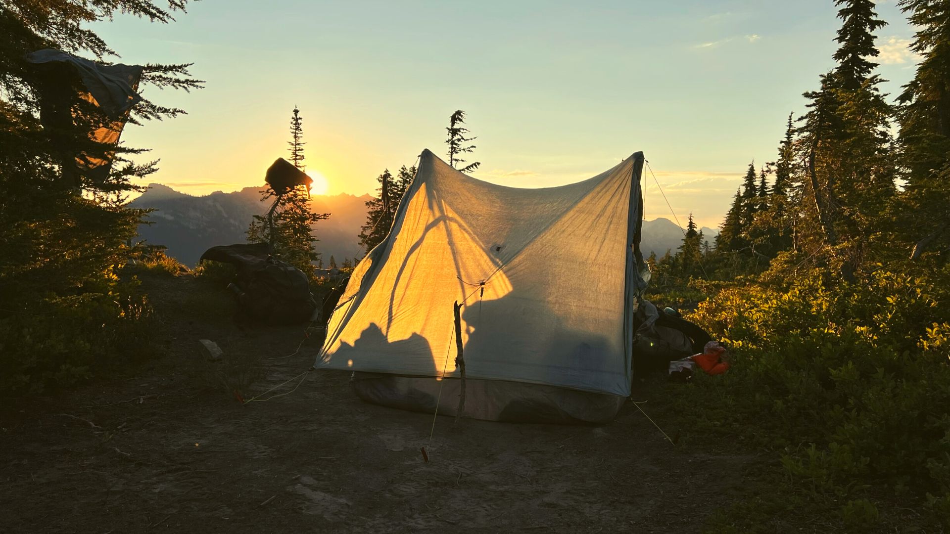 Trinity alps camping tent