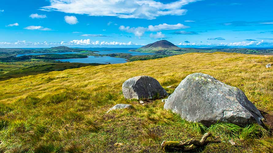 Landscape and Coast Connemara in Ireland