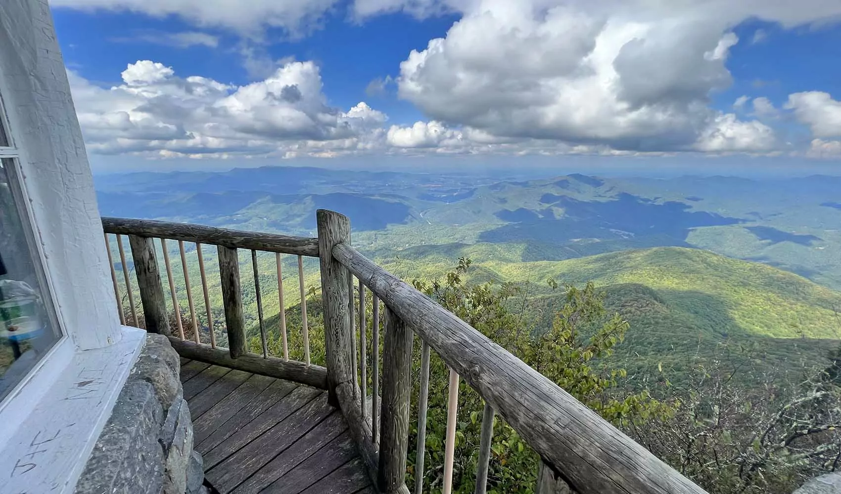 View from Mount Cammerer Fire Tower in Great Smoky Mountains National Park