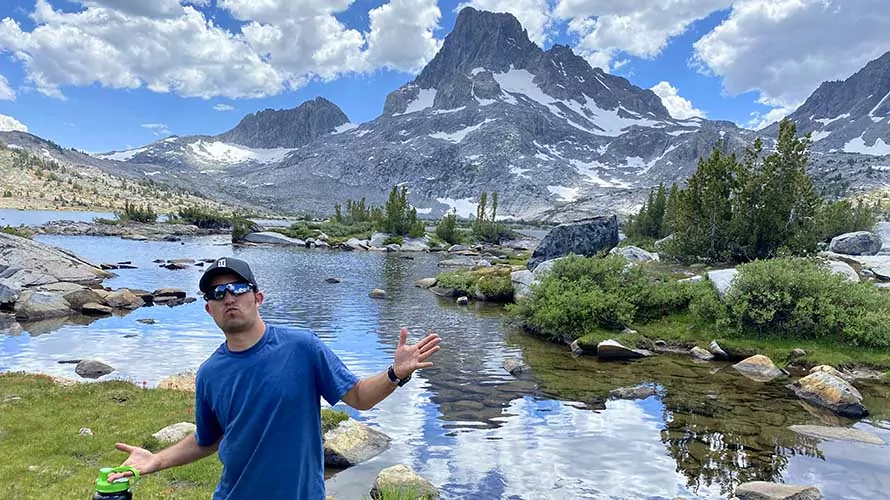 Wildland Trekking guest on Thousand Island Lakes Backpacking Trip