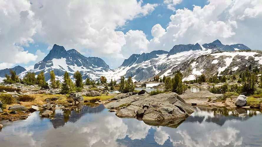 Ansel Adams Wilderness Alpine Lakes Scenery, Sierra Nevada, California, USA
