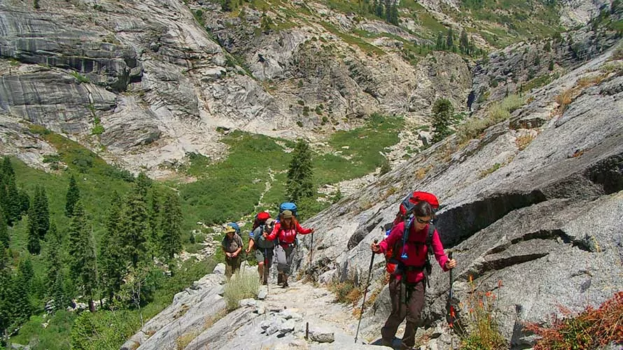 Backpackers in Sequoia National Park with Wildland Trekking