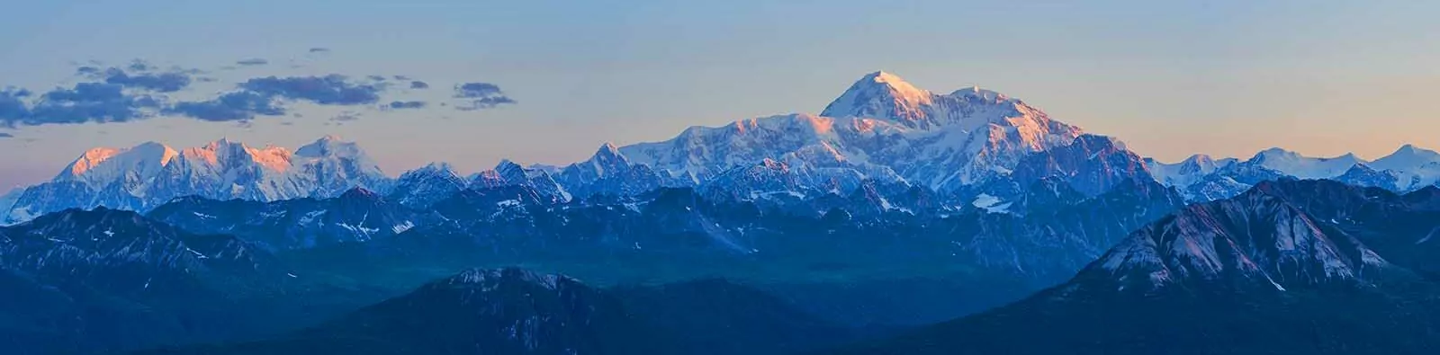 Denali and Robson from K'esugi Ridge in Alaska