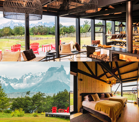 Hotel Kau Rio Serrano near Torres del Paine National Park, Chile