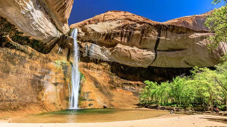 Calf Creek Falls in the Grand Staircase-Escalante National Monument, Utah