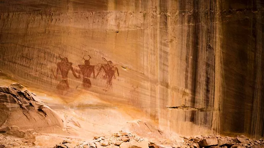 Petroglyphs in Escalante, Utah