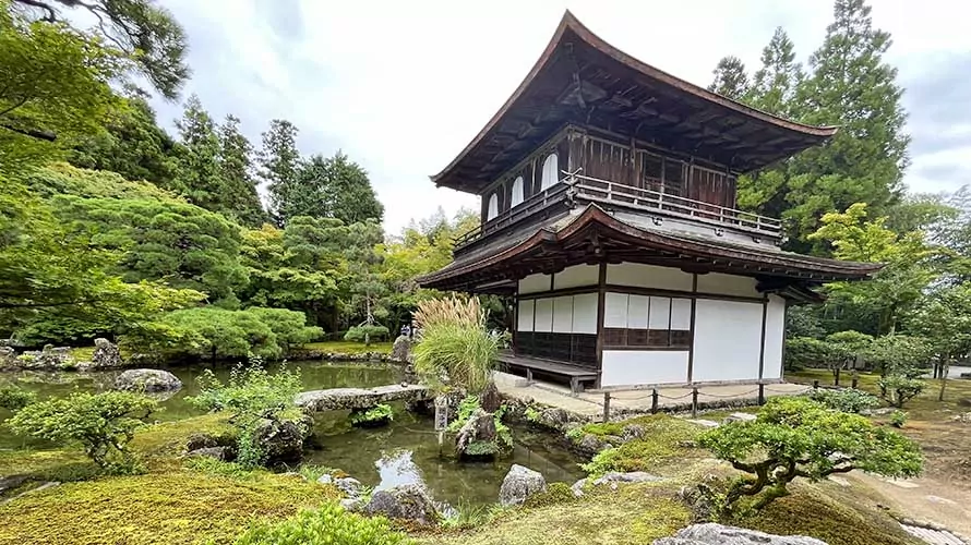 Traditional Japanese building in the mountains of Japan
