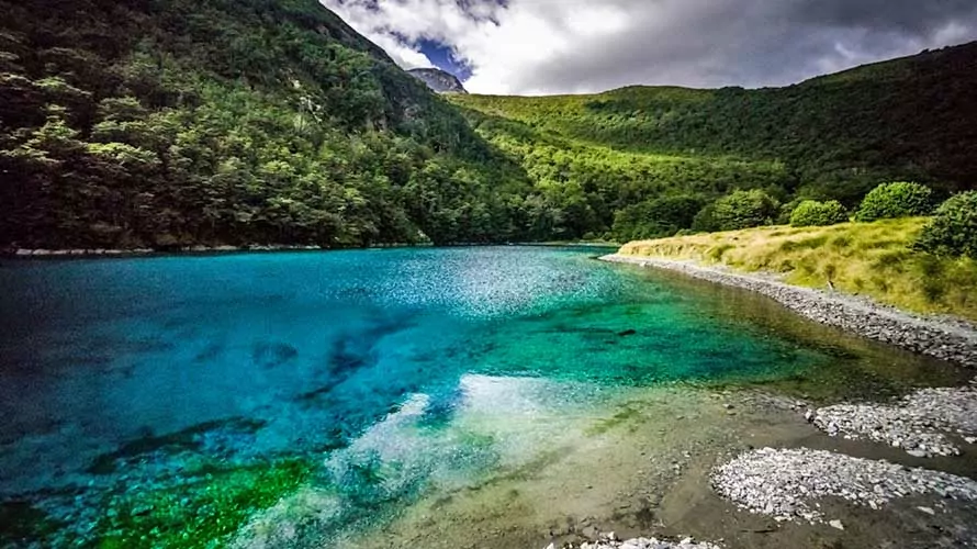 Blue Lake in New Zealand, clearest lake in the world