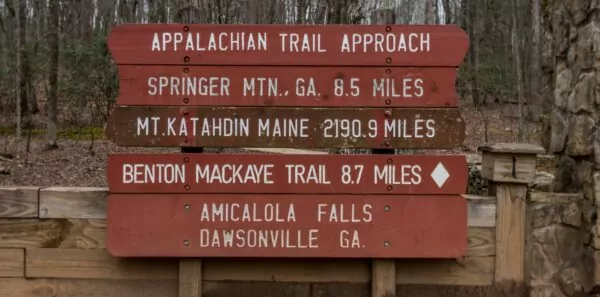 Appalchian Trail sign