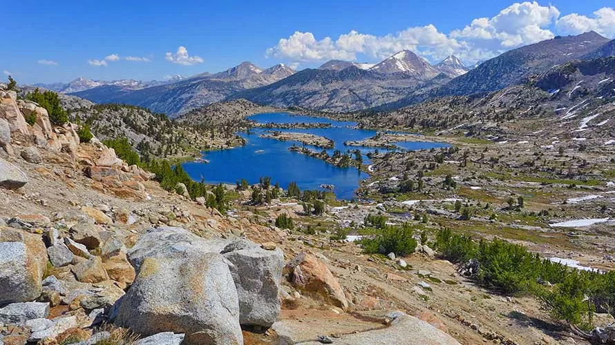 John Muir Trail, Sierra Nevada Mountain Range of California, Sequoia and Kings Canyon National Parks