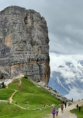 Cinque Torri in the Italian Dolomites