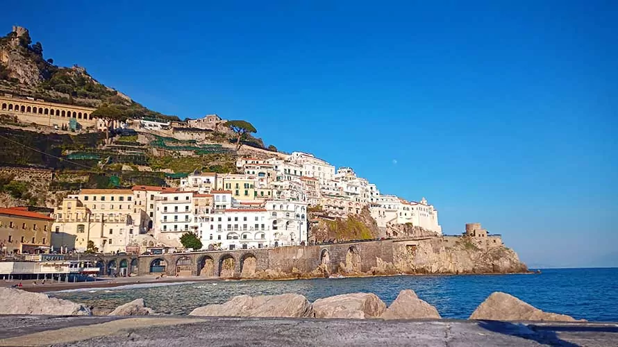 Amalfi Coast with buildings