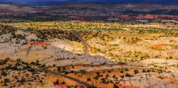 Utah's scenic bi-way 12 winds through Grand Staircase Escalante National Monument