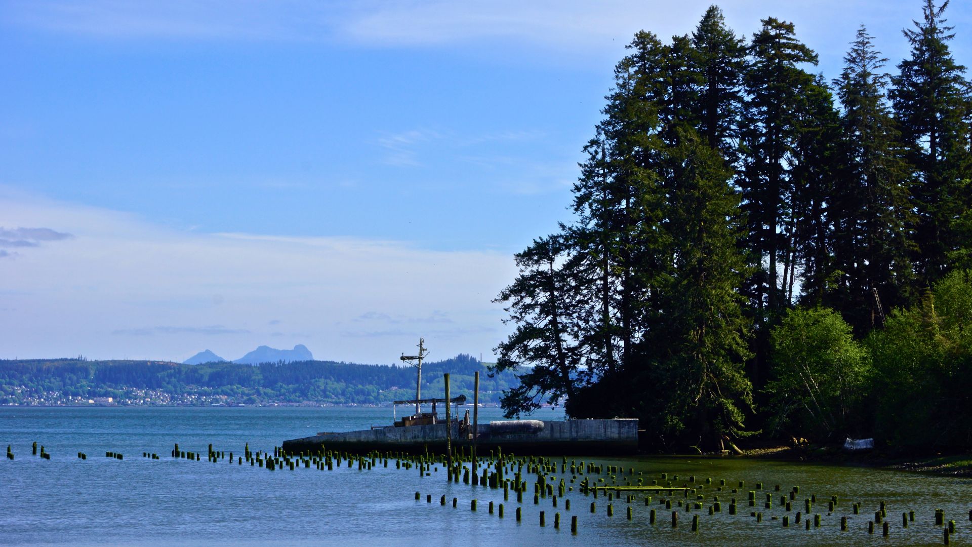 Lewis and Clark National Historic Park sits on the Columbia River in Oregon