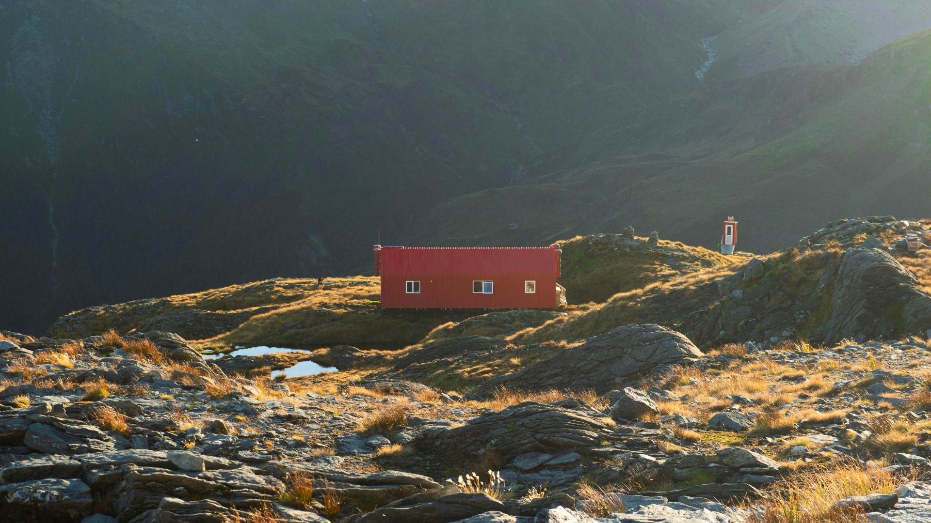 Aspiring mountain hut, New Zealand