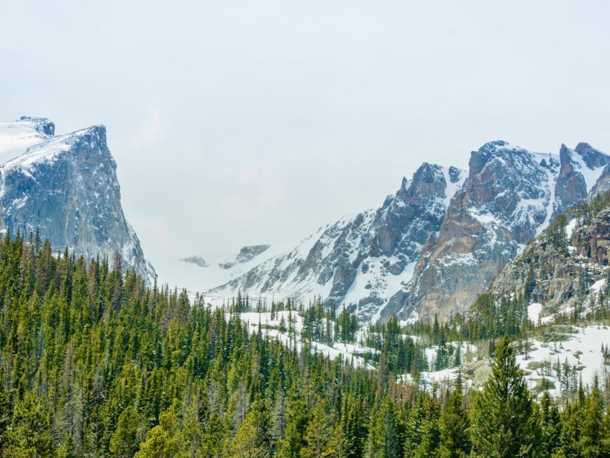 Rocky Mountain National Park in the winter