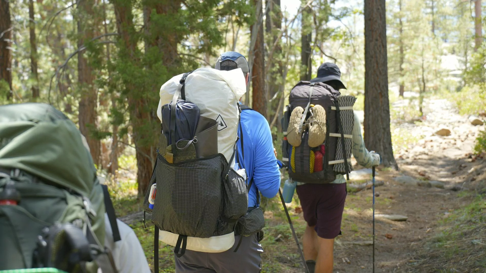 Backpackers head out on the trail