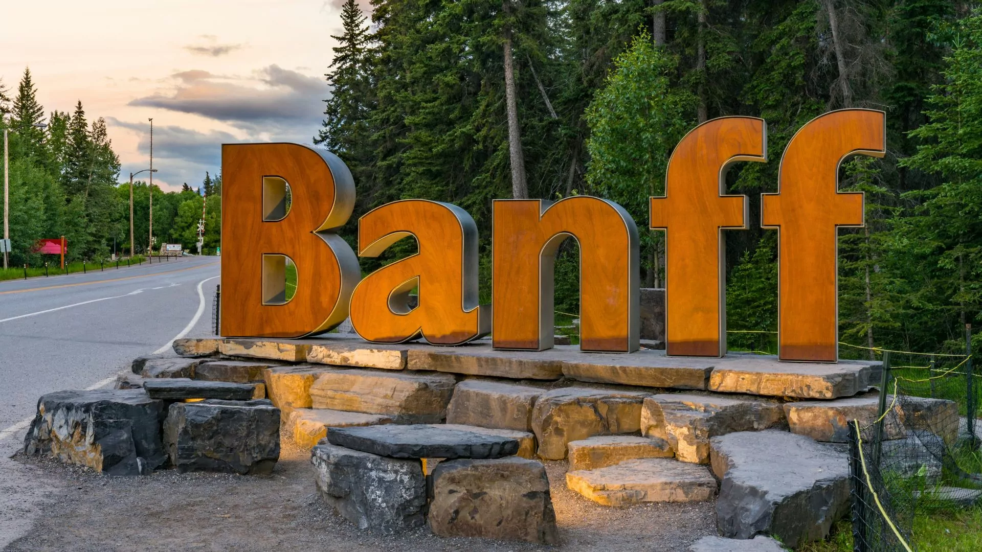 Banff town sign