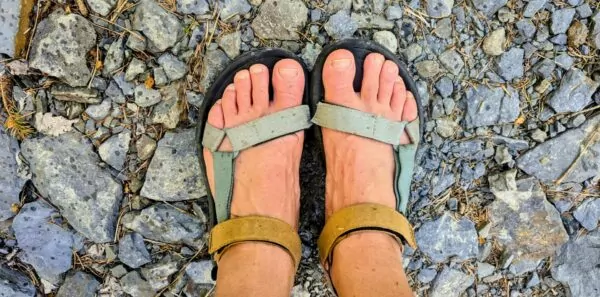 Teva sandals outside