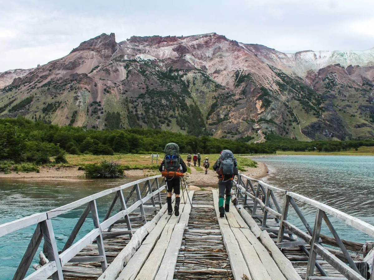 hikers in south america