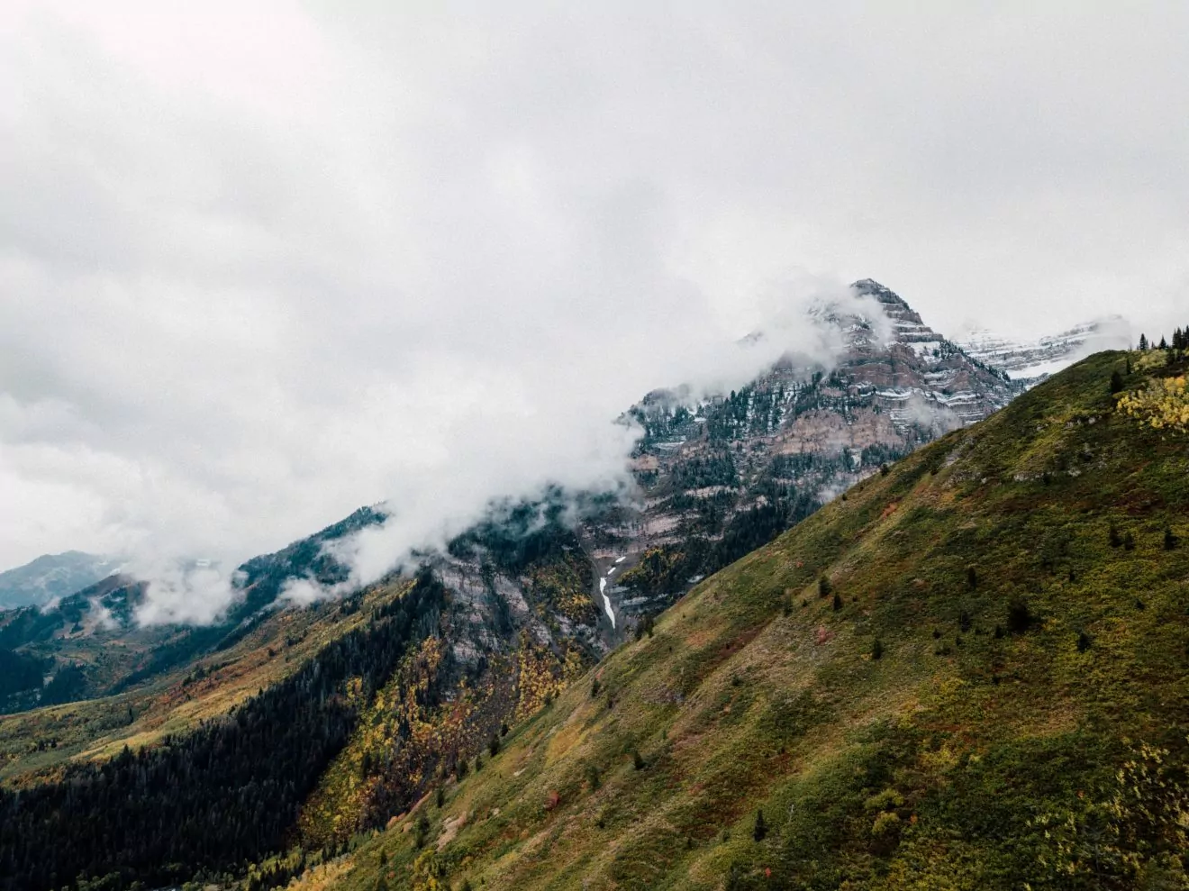 Mount Timpanogos, Wasatch Range near Provo, UT