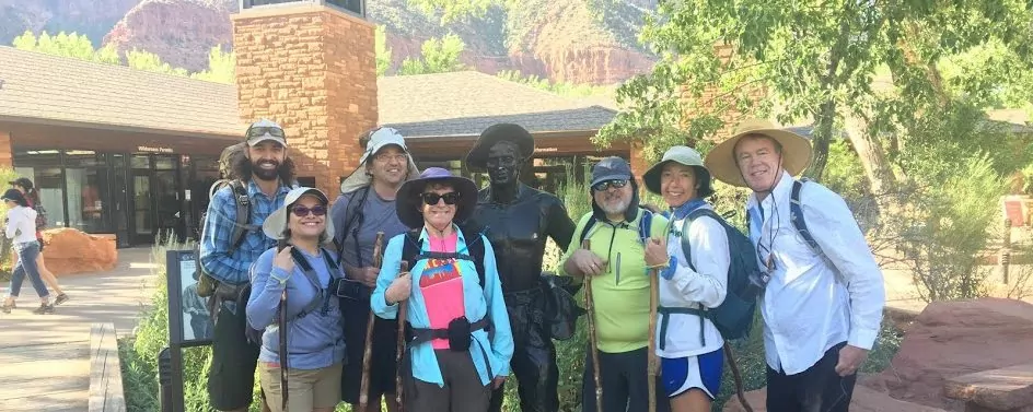 Wildland Trekking hikers zion