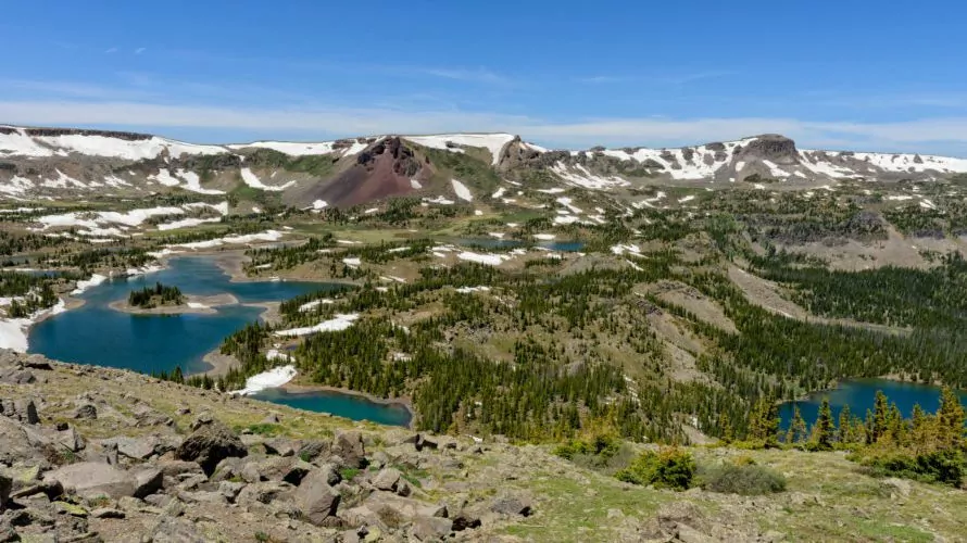 Wide view of Flat Tops