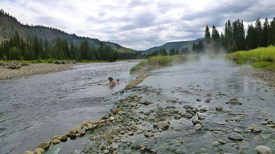 Snake River hot springs