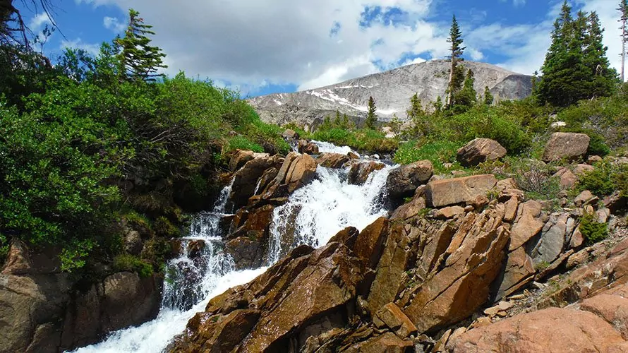 Wild Basin Trail waterfall