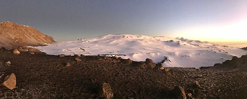 Summit Glacier on Kilimanjaro