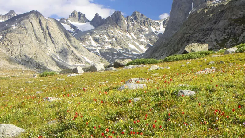 High peaks of the Wind River Range, Wyoming