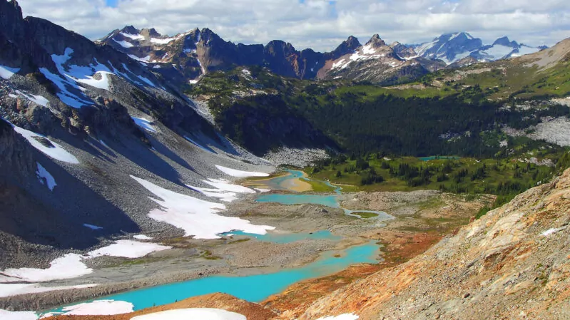 Alpine lakes in North Cascades National Park