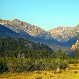 Colorful Rocky Mountain National Park during the summer