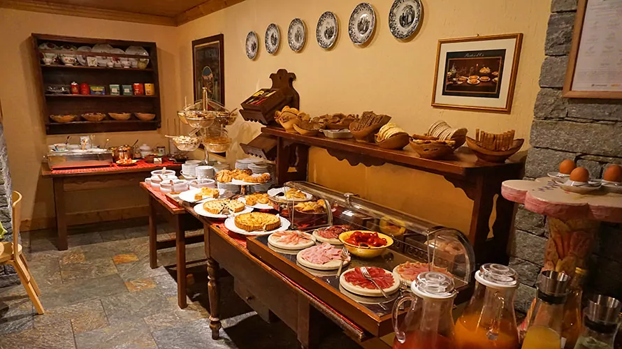 Alpine breakfast buffet