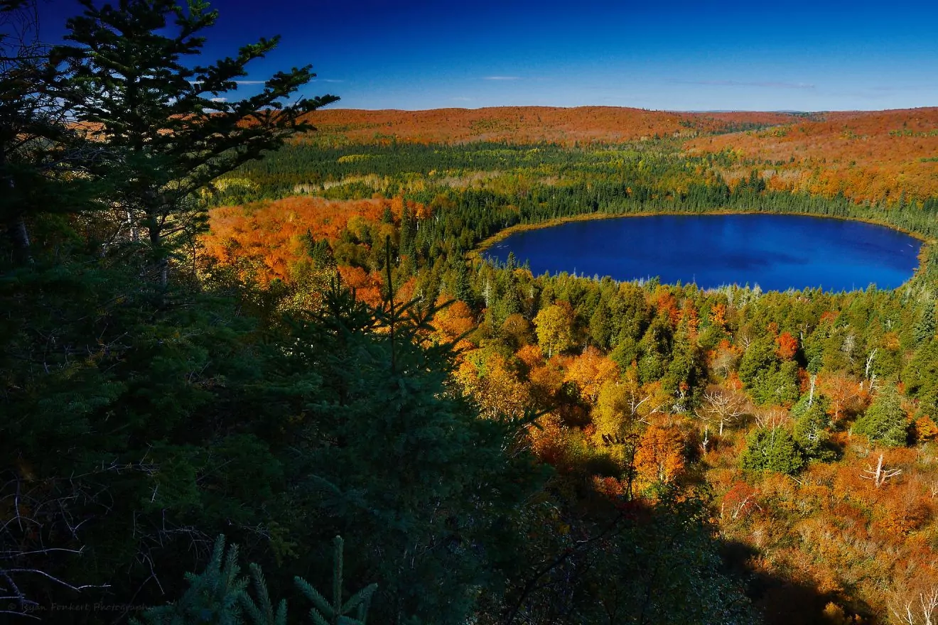 near Oberg Lake in the fal