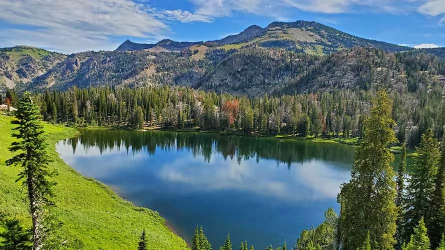 Subalpine lake in the Jedediah Smith Wilderness, Wyoming