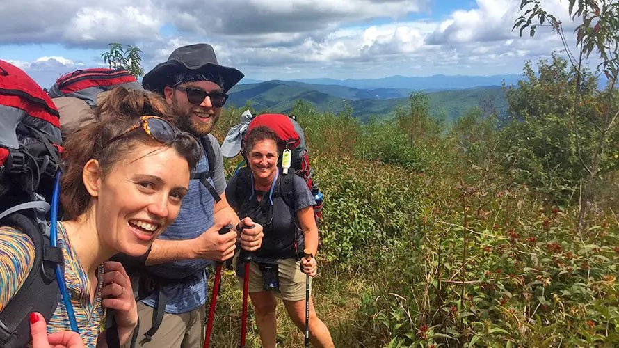 Wildland Trekking backpackers in the Smokies