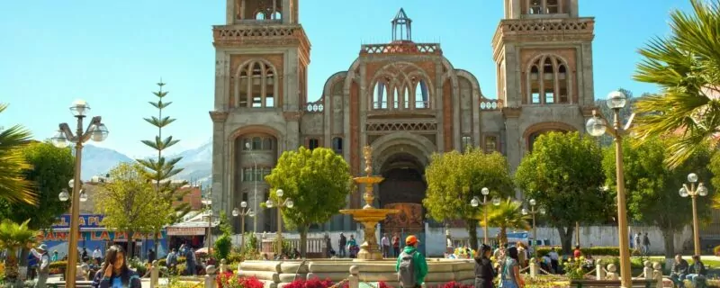 Huaraz city plaza
