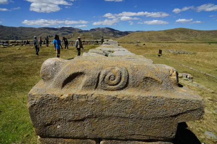 Views at Wanuku Pampa, an ancient ruin built by the Inca