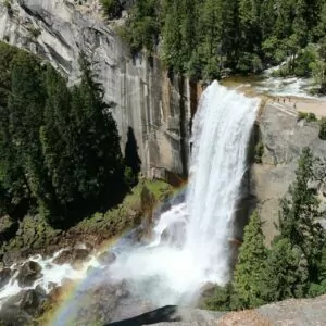 waterfall vernal falls yosemite may travel hike mis trail