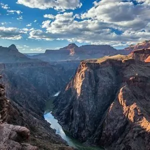 grand canyon in february winter snow colorado river gorge