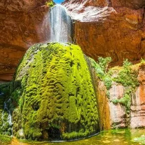 grand Canyon backpacking in May waterfall garden oasis desert 