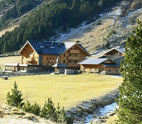 mountain hotel near creek