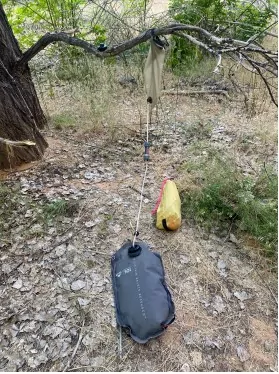 Gravity fed water filter