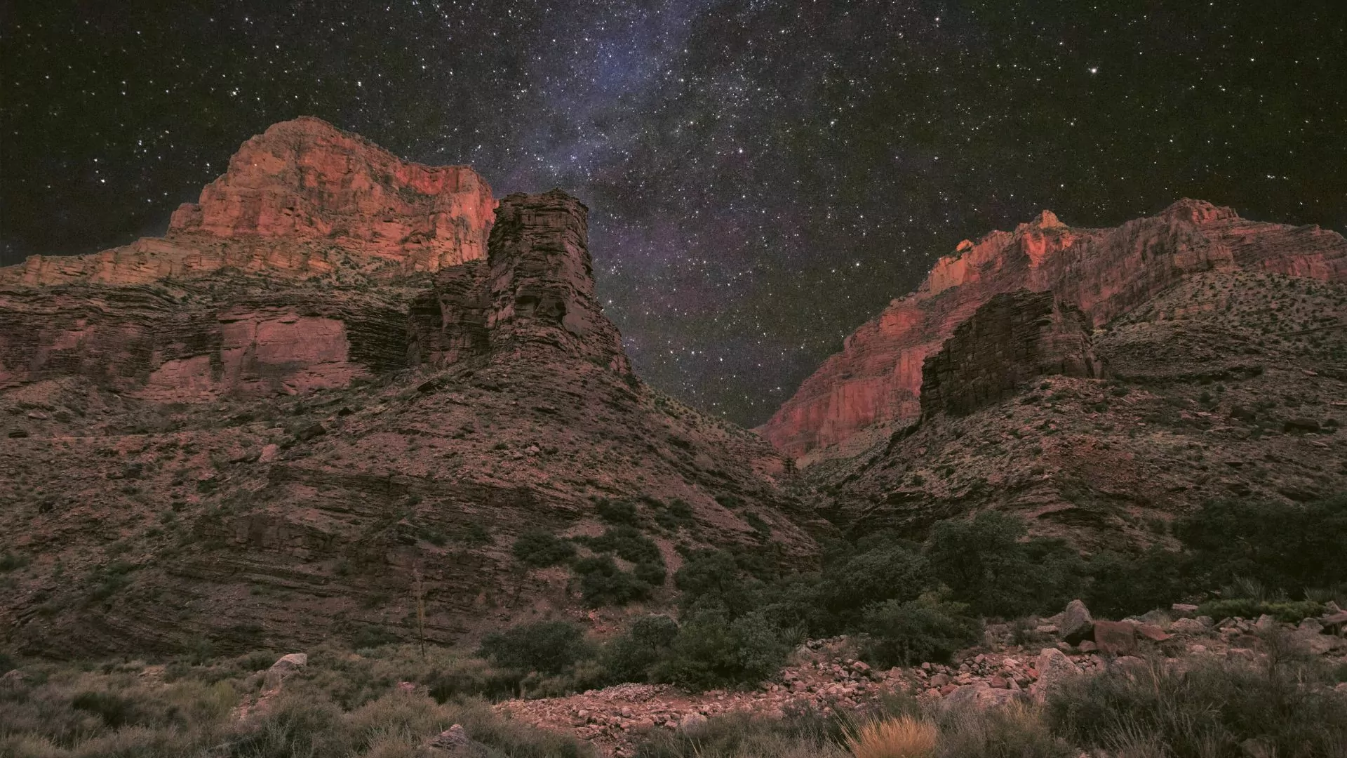 Grand canyon night sky