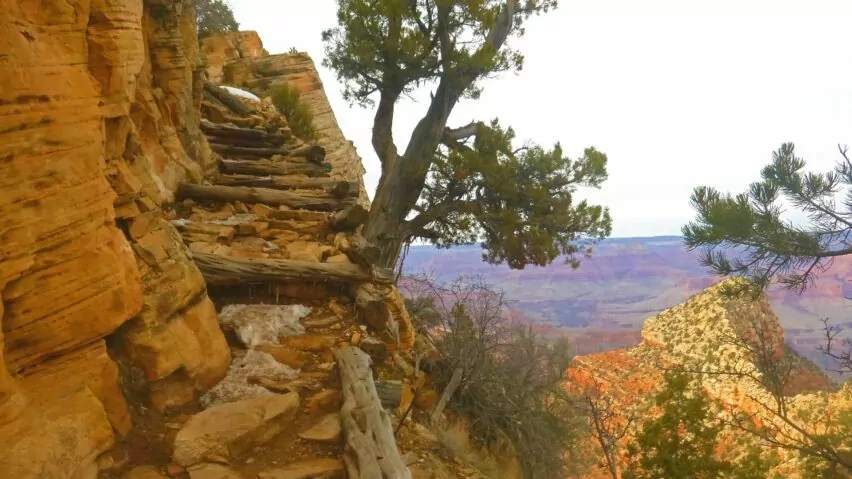 Grandview trail, grand canyon national park south rim