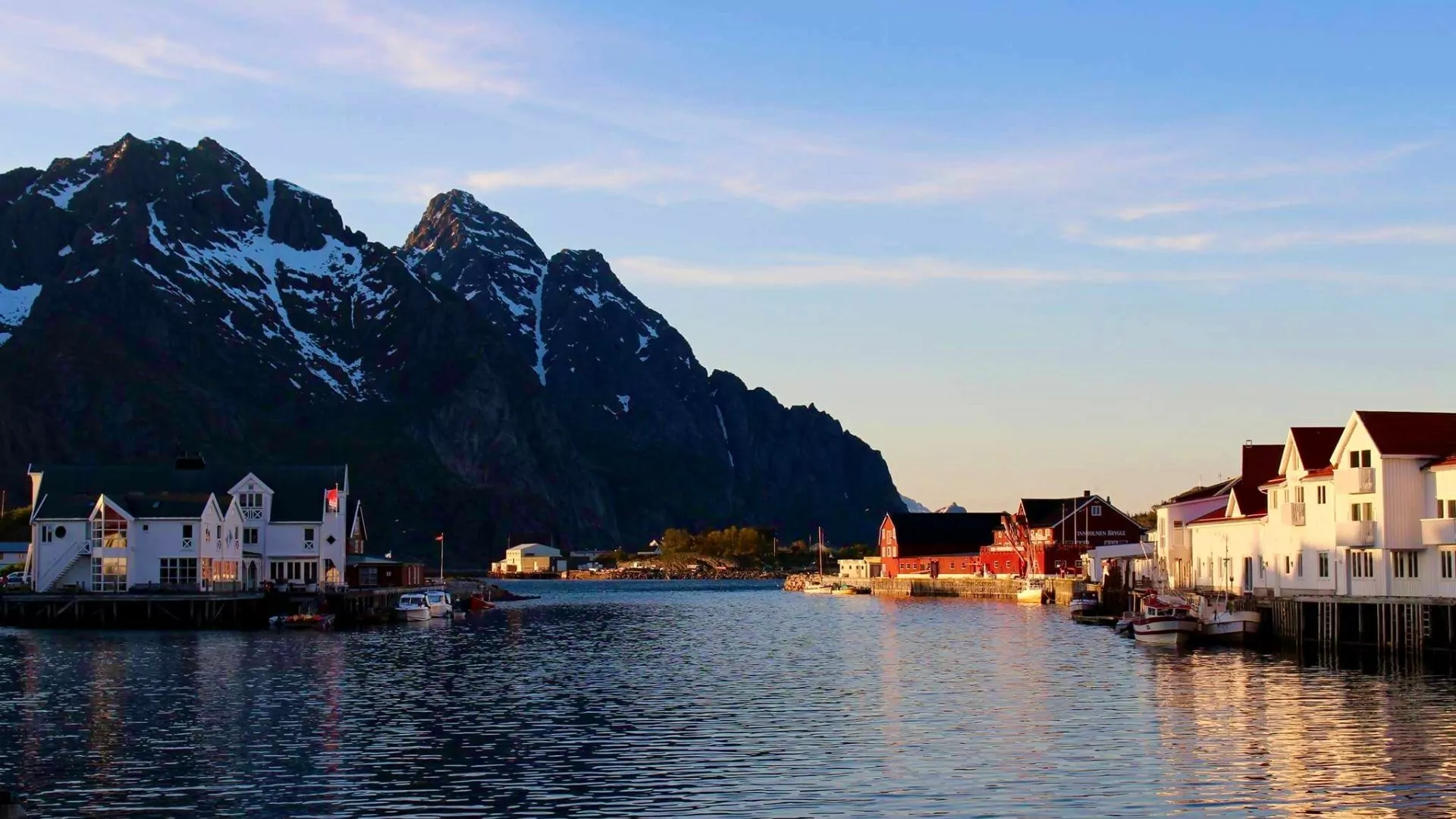 Lofoten Islands Norway harbor