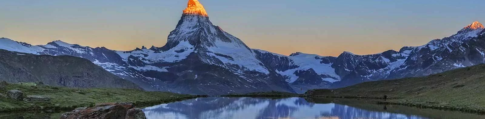 Matterhorn at sunrise in the Swiss Alps