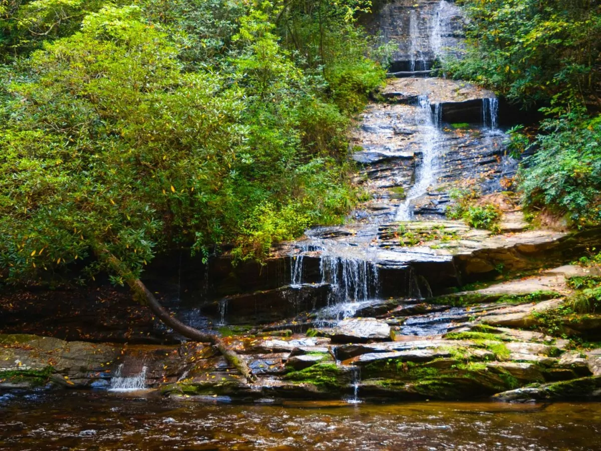 Smoky mountains waterfall