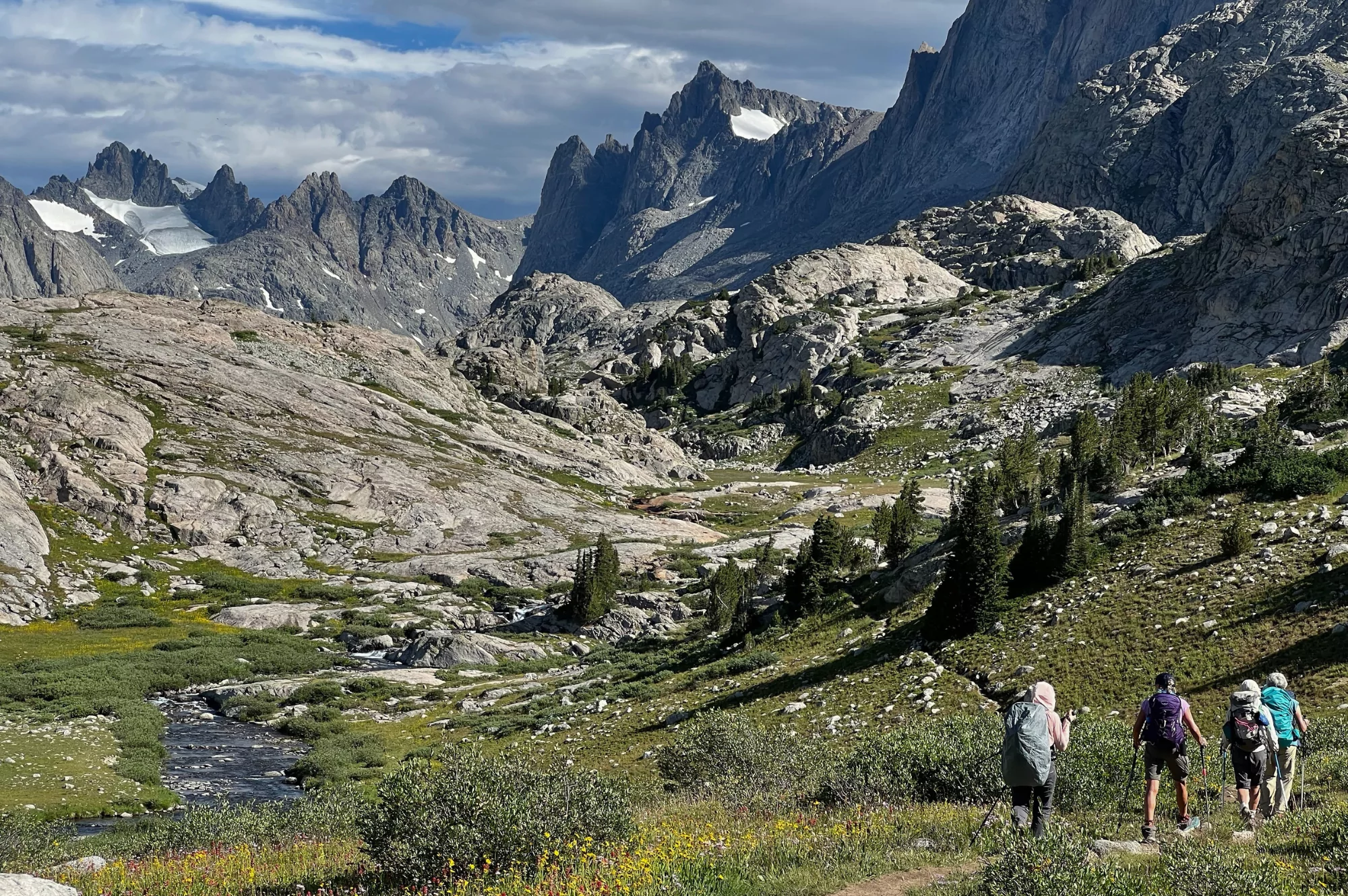 Hikers in the Wind River Range